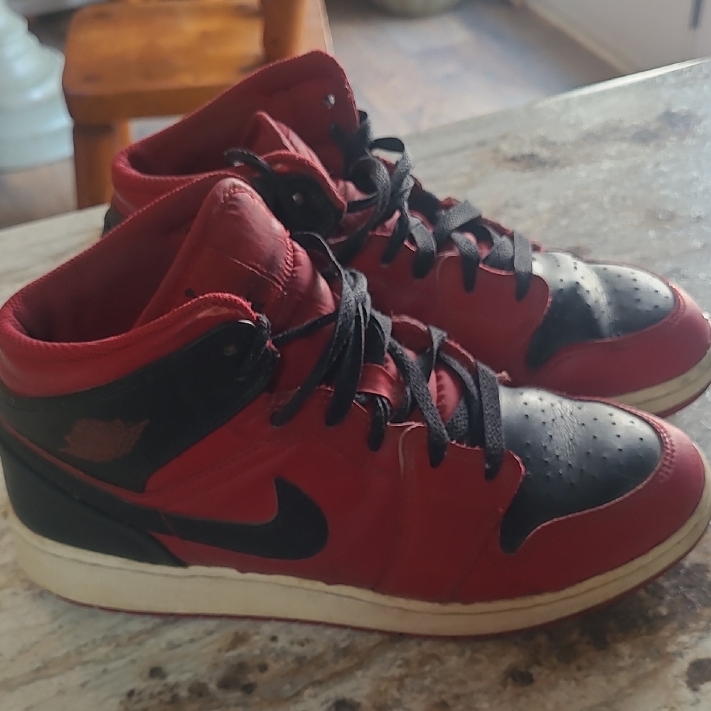 Nike Red and Black Sneakers
